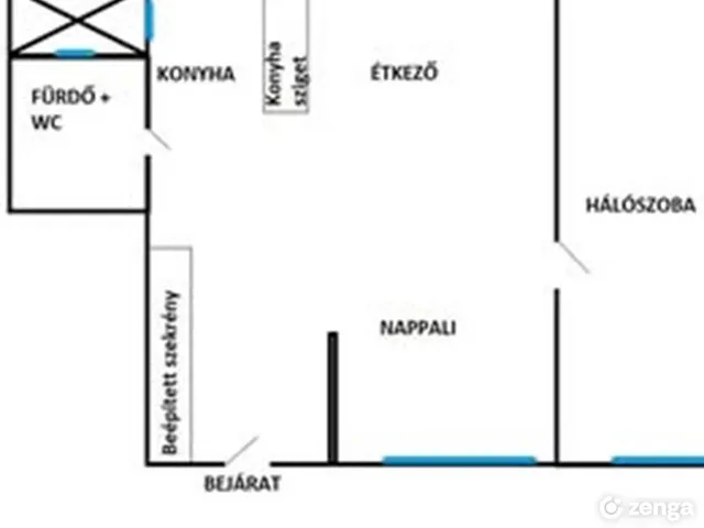 Kiadó lakás Budapest V. kerület, Lipótváros 47 nm