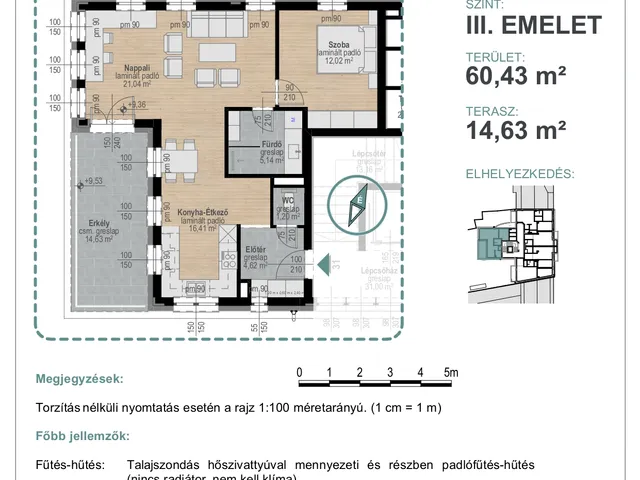 Eladó lakás Kecskemét, Belváros, Jókai utca 38. 60 nm