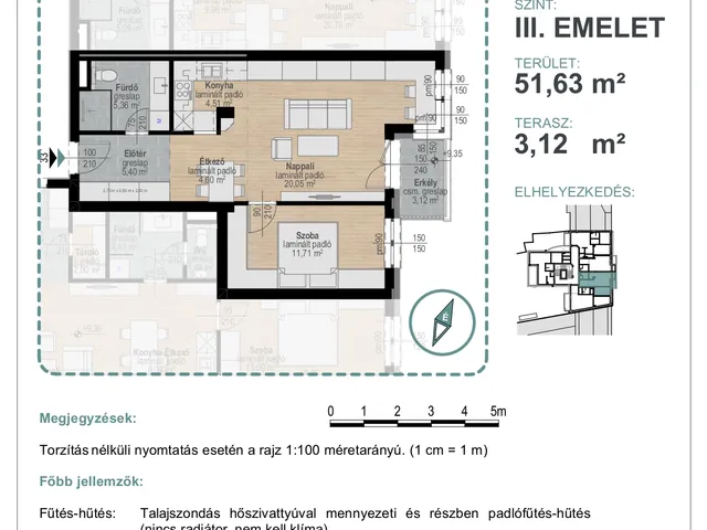 Eladó lakás Kecskemét, Belváros, Jókai utca 38. 52 nm