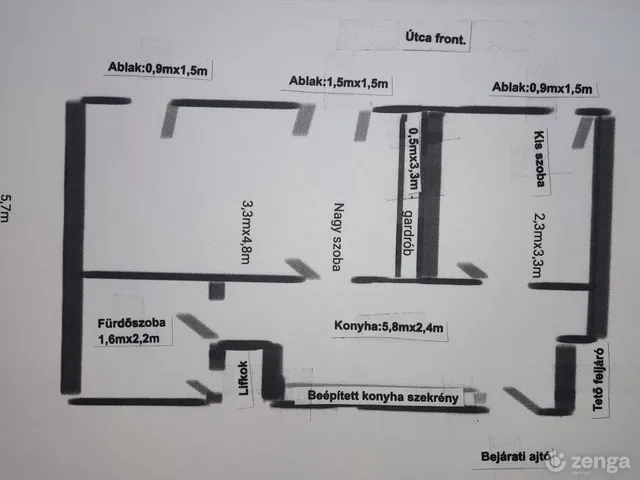 Eladó lakás Budapest X. kerület, Téglagyárdűlő 39 nm