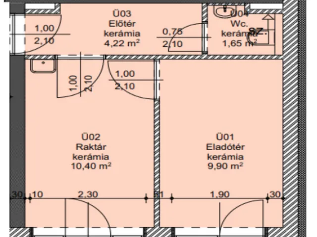 Eladó kereskedelmi és ipari ingatlan Szeged, Felsőváros 26 nm