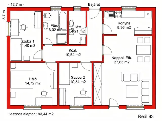 Eladó ház Kapuvár 70 nm