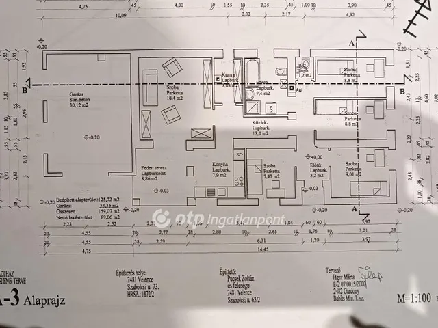 Eladó ház Velence 90 nm