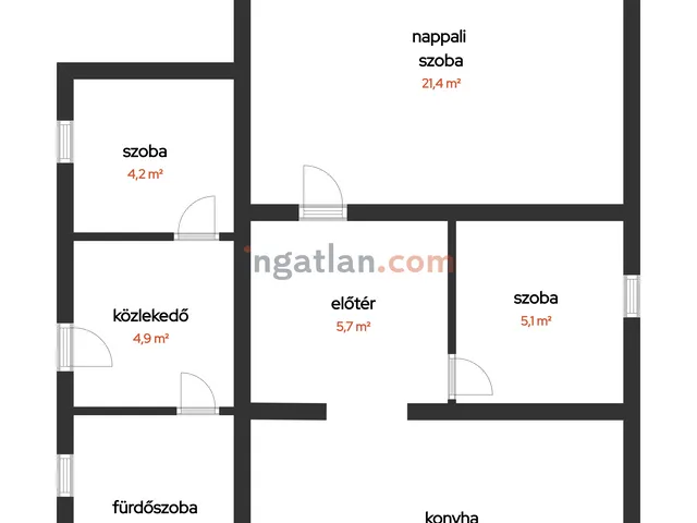 Eladó ház Törökszentmiklós, Alvég 63 nm