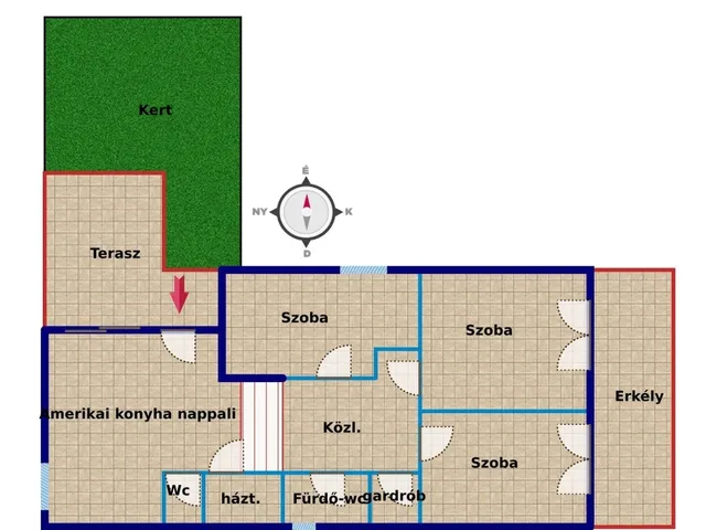 Eladó lakás Pécs, Postavölgy 77 nm