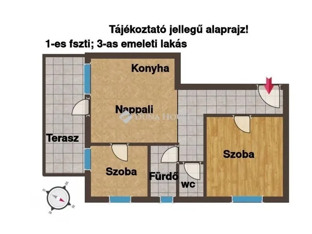 Eladó lakás Pécs, Mecsekoldal 63 nm