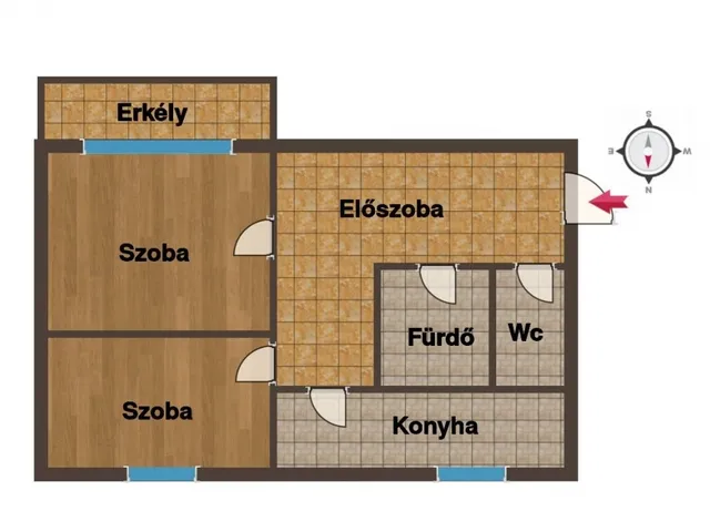 Eladó lakás Pécs, Kertváros 54 nm