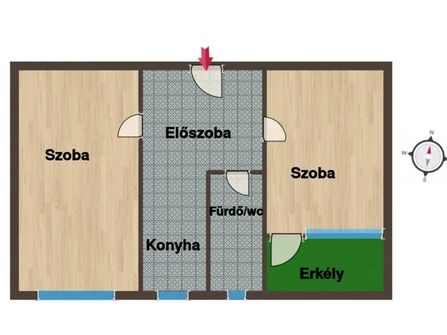 Eladó lakás Pécs, Uránváros 54 nm