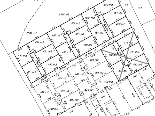 Eladó telek Miskolc, Szirma 491 nm