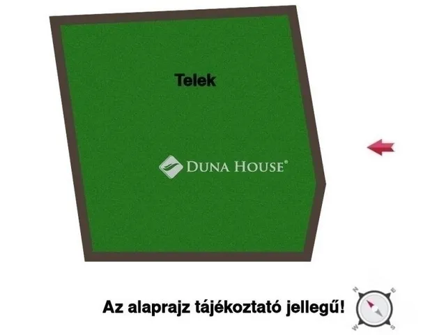 Eladó telek Szada 1874 nm