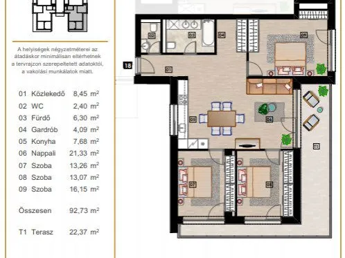 Eladó lakás Budapest XVII. kerület, Rákosliget, Forrásmajor utca 267 93 nm