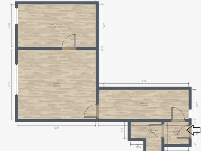 Eladó lakás Budapest XIII. kerület, Angyalföld, Frangepán utca 6. 53 nm