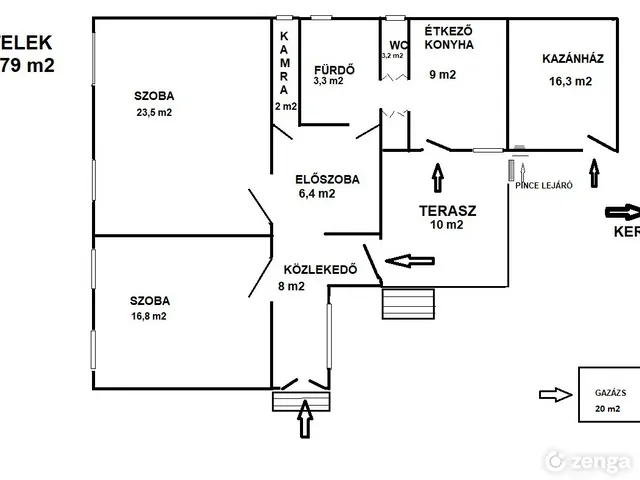 Eladó ház Kemecse 79 nm