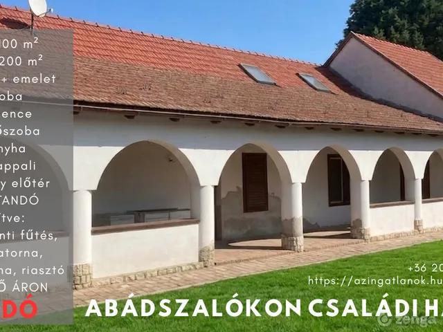 Eladó ház Abádszalók 220 nm