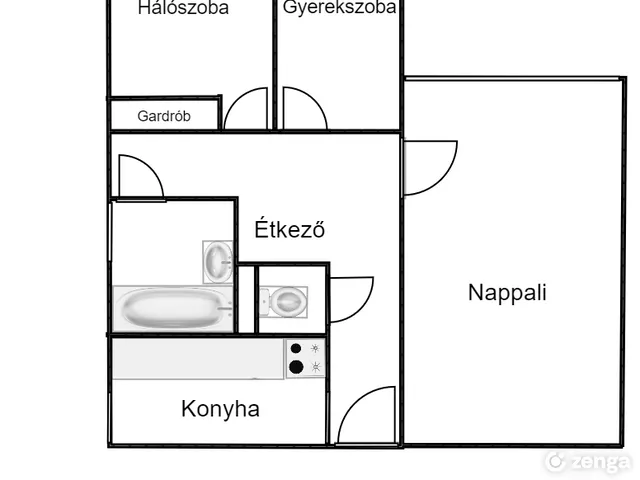 Eladó lakás Budapest XVI. kerület, Mátyásföld 57 nm