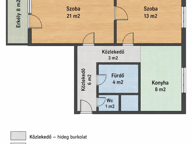 Eladó lakás Gyula, Törökzug 55 nm