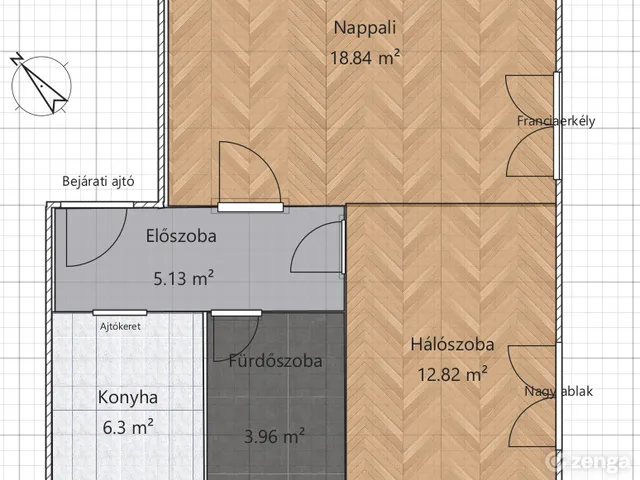 Kiadó lakás Székesfehérvár, Felsőváros 49 nm