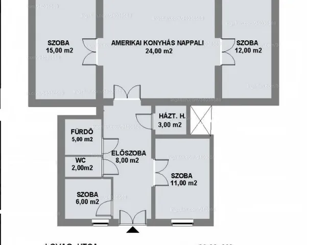 Eladó lakás Budapest VI. kerület 86 nm