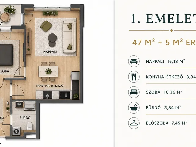 Eladó lakás Budapest X. kerület 47 nm