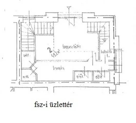 Eladó kereskedelmi és ipari ingatlan Budapest VI. kerület, Nagykörúton kívüli terület 443 nm