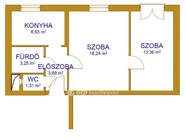 Eladó lakás Komló 48 nm