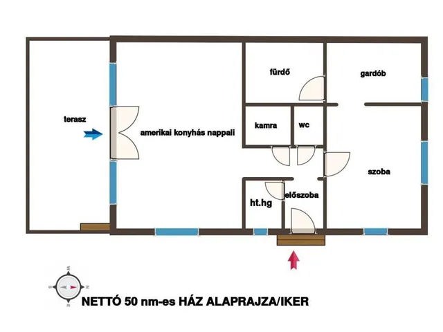Eladó ház Mikepércs 62 nm