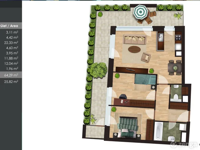 Eladó lakás Budapest IV. kerület, Újpest 64 nm