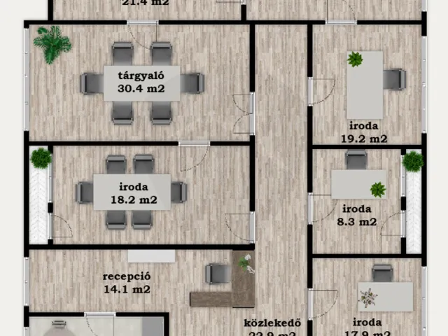 Kiadó kereskedelmi és ipari ingatlan Budapest VI. kerület 204 nm
