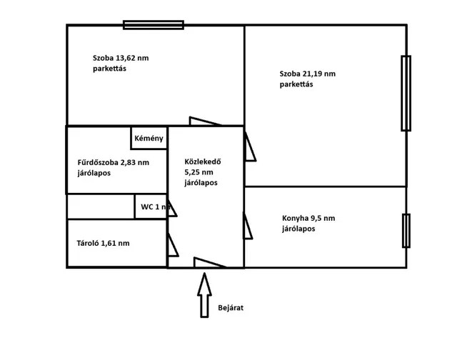 Eladó lakás Székesfehérvár, Víziváros 55 nm