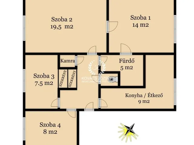 Eladó lakás Ózd, Szent István 74 nm