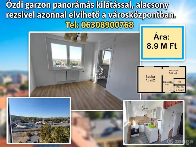 Eladó lakás Ózd, Vasvár út 27 nm