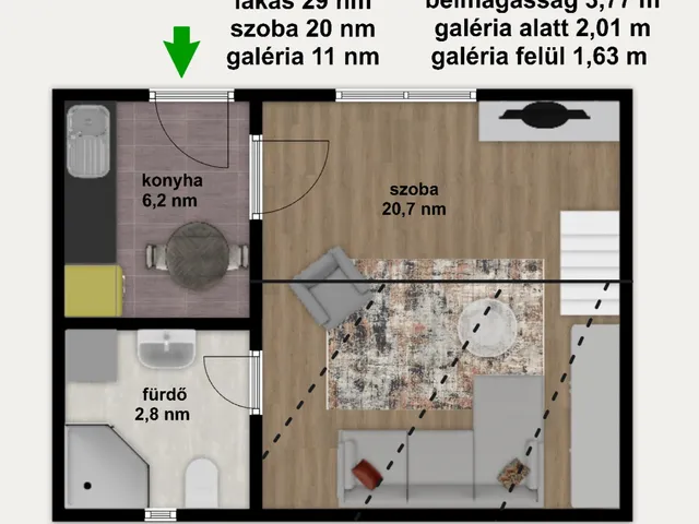 Eladó lakás Budapest VII. kerület, Külső-Erzsébetváros, alsó erdősor 8 29 nm