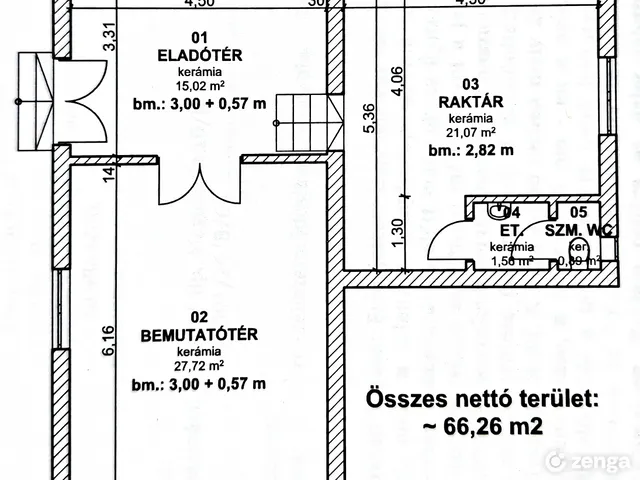 Eladó kereskedelmi és ipari ingatlan Budapest X. kerület, Téglagyárdűlő 66 nm