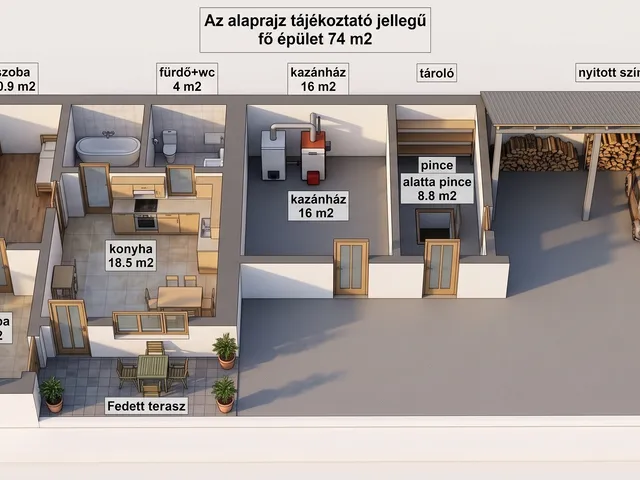 Eladó ház Karácsond 74 nm