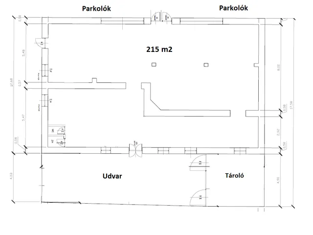 Eladó kereskedelmi és ipari ingatlan Dunabogdány 215 nm