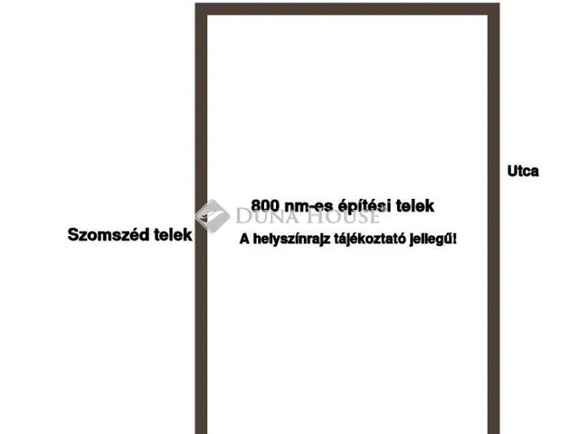 Eladó telek Pilisborosjenő 800 nm