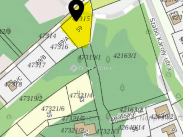 Eladó telek Miskolc 857 nm