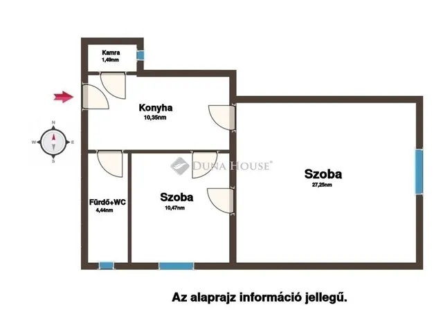Eladó lakás Budapest III. kerület 54 nm