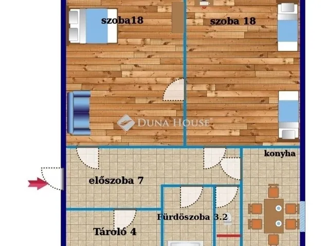 Eladó lakás Budapest XV. kerület, Újpalota 53 nm