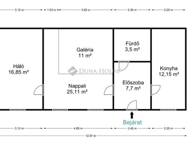 Eladó lakás Budapest VII. kerület 62 nm