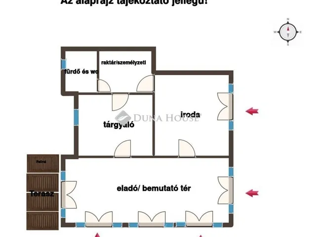 Kiadó kereskedelmi és ipari ingatlan Dunakeszi 75 nm