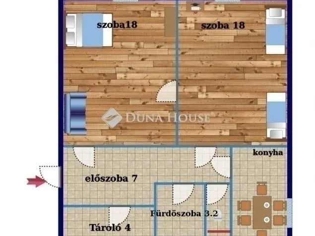 Eladó lakás Budapest III. kerület, Óbuda 52 nm