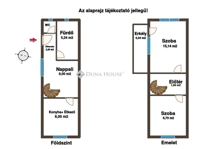 Eladó ház Budapest III. kerület, Csillaghegy 52 nm