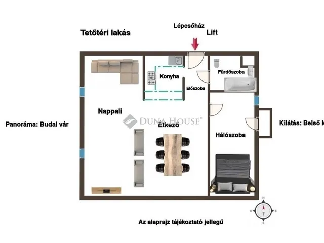 Eladó lakás Budapest I. kerület 60 nm