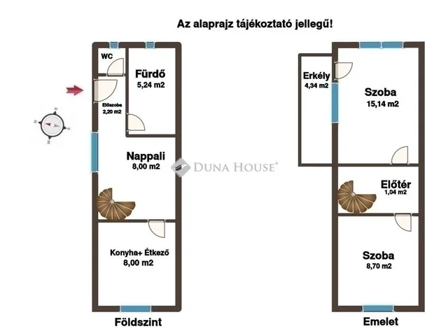 Eladó ház Budapest III. kerület, Csillaghegy 52 nm