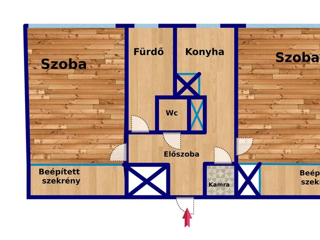 Eladó lakás Budapest IV. kerület, Újpest 49 nm
