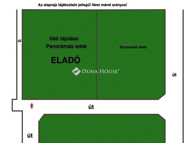 Eladó telek Szentendre 1660 nm