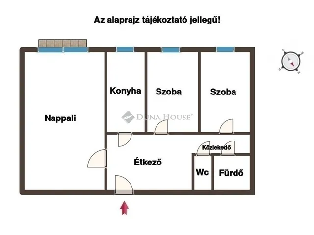Eladó lakás Budapest III. kerület, Békásmegyer 56 nm