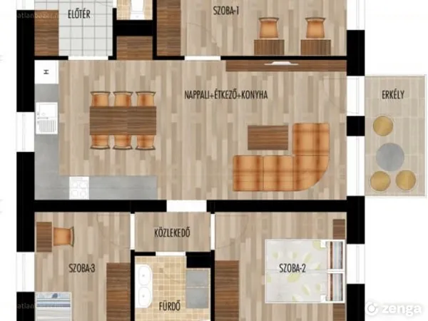 Kiadó lakás Budapest XIX. kerület, Kispest 48 nm