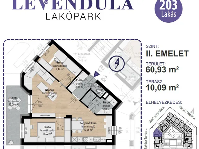 Eladó lakás Kecskemét, Bakócz Tamás utca 1 61 nm